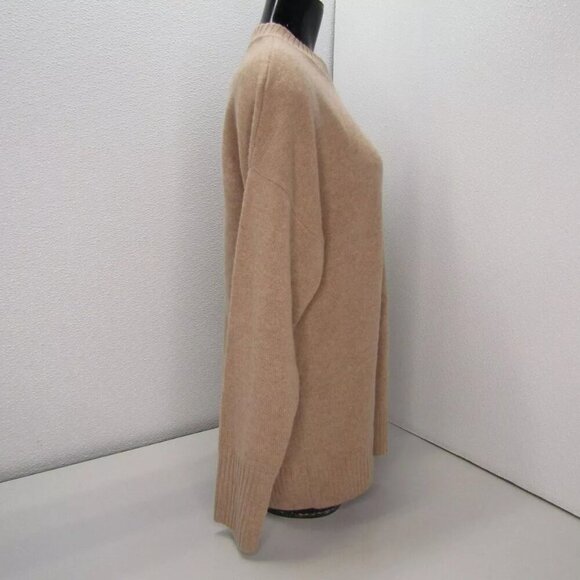 NEW NAADAM Womens Sweater Sand Light Brown Luxe Cashmere Oversized Size S - Picture 4 of 10